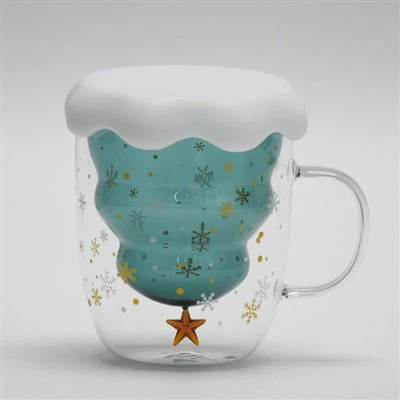 Đồ thủy tinh trong suốt cây thông Noel