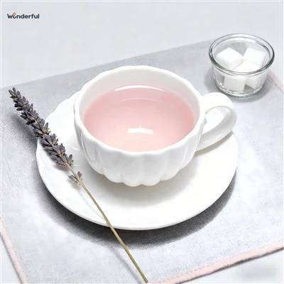 Bộ chén đĩa sứ hoa trắng
